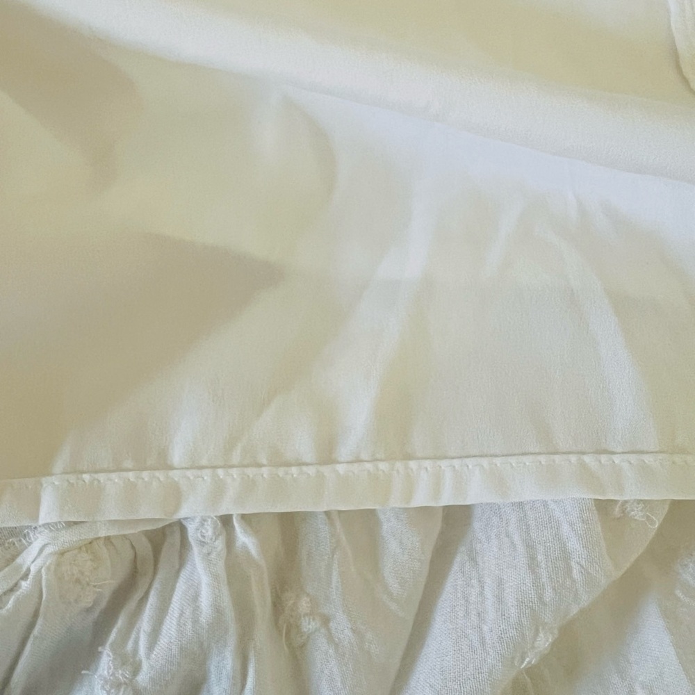 Old Navy White Eyelet Ruffled Smocked Bodice Sleeveless Maxi Sundress 2XL - Picture 4 of 5